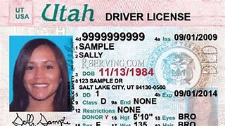 Image result for Gold Star On Utah Driver License