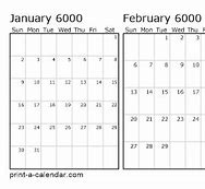 Image result for 6000 Calendar