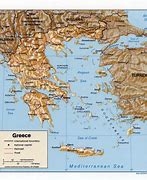 Image result for Greece Topographic Map