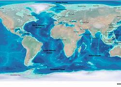Image result for Map of World with Oceans