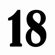 Image result for Number 18 PNG Logo