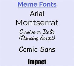 Image result for What Font Is Used for Memes