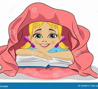 Image result for Girl Reading in Bed Clip Art