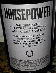 Image result for Horsepower+Grenache+Sur+Echalas