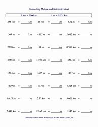 Image result for Km to M Worksheet