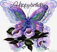 Image result for Happy Birthday Butterfly Clip Art