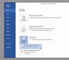 Image result for Recover Microsoft Word Document