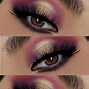 Image result for Purple and Gold Makeup
