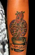 Image result for Small Groot Tattoo