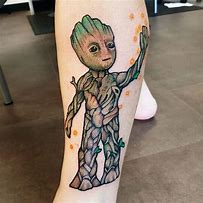 Image result for Baby Yoda and Groot Tattoo