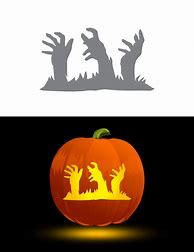 Image result for Zombie Hand Pumpkin Stencil