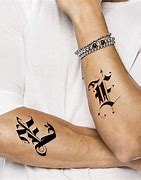 Image result for Letter E Tattoo