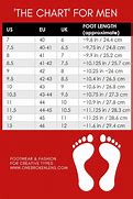 Image result for Man Shoe Size Chart in Inches