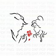 Image result for Beauty and the Beast Silhouette