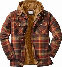 Image result for Hooded Flannel Jacket
