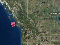 Image result for Earthquake Canada West Coast