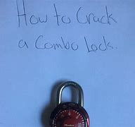 Image result for How to Unlock a Combination Lock