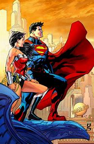 Image result for Superman Wonder Woman Art