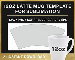 Image result for 12 Oz Latte Mug Template