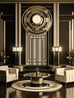Art Deco Living Room – Nymphs