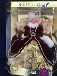 Image result for 1993 Holiday Barbie Doll