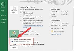 Image result for Recover Unsaved Excel File