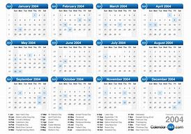 Image result for Calendar 2004 2005 Year