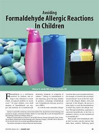 Image result for Formaldehyde Allergy Symptoms