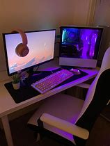 Image result for aesthetic computer set up