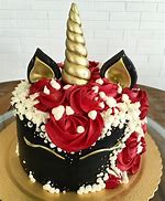 Image result for Black Unicorn Cake