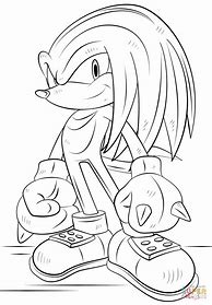 Image result for Knuckles the Echidna Black and White