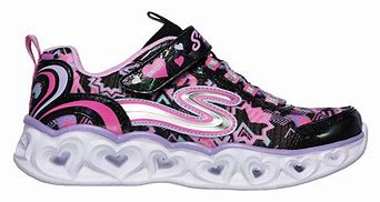 Image result for Skechers S Lights Heart Lights Galaxy Black Confetti