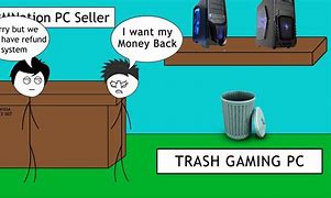 Image result for Trash Gaming Setup Meme