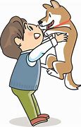 Image result for Man Petting Dog