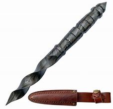 Image result for Twisted Damascus Steel Knife