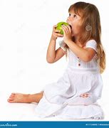 Image result for Girl Eating Green Apple