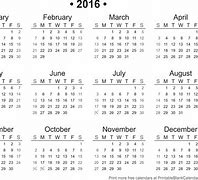 Image result for Print 2016 Calendar