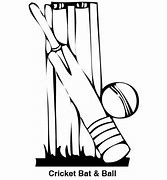 Image result for Cricket SBA Cover Page Bat Ball and Stumps