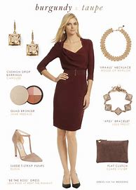 Image result for Burgundy Dress Accessories