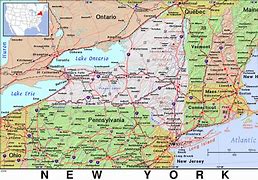 Image result for Upstate New York and Vermont Map