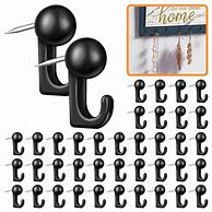 Image result for Push Pin Black Wall Hooks