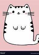 Image result for Fat White Cat Cartoon