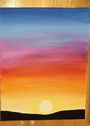 Image result for Sunset Background Painting Easy