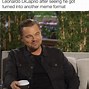 Image result for Leonardo DiCaprio Meme SmartWater