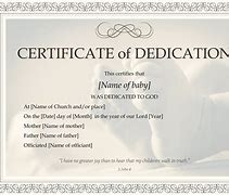 Image result for Home Dedication Certificate