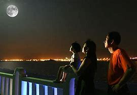 Image result for Family Watch the Moon