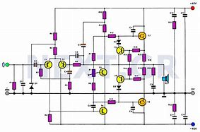 Image result for Audio Amplifier Circuit Diagram