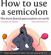 Image result for How to Properly Use Semicolon