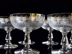 Image result for Vintage Pressed Champagne Glasses