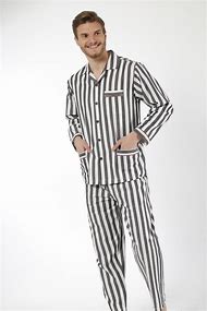 Image result for Striped Adult Footed Pajamas